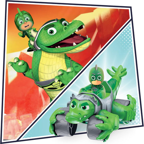 PJ Masks Animal Power Gekko Animal Rider Toy Car, with Gekko Action Figure, Deluxe Toy Vehicles, Superhero Toys, Preschool Toys for 3 Year Old Boy...