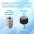 RIDGE WASHER Pressure Washer Adapter Set, Stainless Steel, Gun to Wand, M22 to 1/4'' Quick Connect, 4 Pcs...