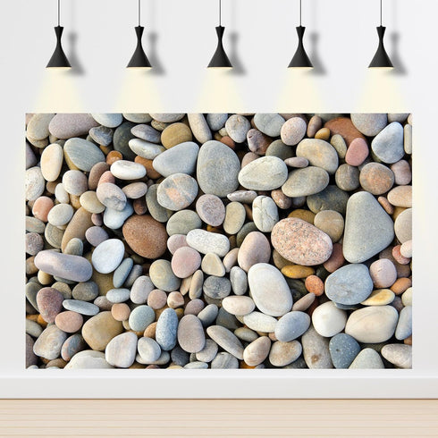 Aquarium Background Various Cobblestone Terrarium Background Colourful Stone Reptile Habitat Background Home Fish Tank Backdrop Vinyl Decor 24x12i...