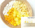 PL Set of 50 Tiny Flower Mixed Tone Yellow Embellishment with Thread stem Mulberry Paper Flower Size 0.30" Very Small Yellow1 Craft Handmade Weddi...