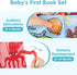 iPlay, iLearn Baby Cloth Books 6-12 Month, Infant Soft Touch Feel Marine Farm Animal Fabric Book Set, Newborn Carseat Crib Crinkle Toy, Babies Bir...