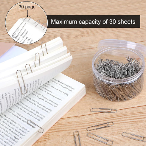 280 Pcs Large Paper Clips, 2 Inch Jumbo Paper Clips, Silver Paperclips, Stainless Steel Paper Clips Large, Paperclips Office for Teacher Supplies ...