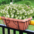 6Pcs Artificial UV Resistant Flowers Outdoor Fake Plants Flowers Star Jasmine White Greenery Plastic Flowers Farmhouse Plants Shrubs for Hanging P...