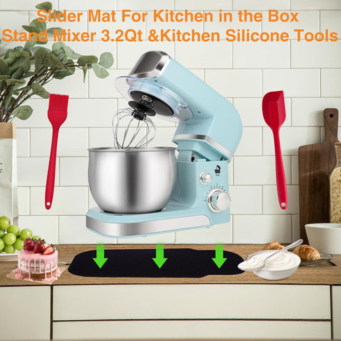 Sliding Mat for Kitchen in the box Stand Mixer 3.2Qt with Rubber Spatula Pastry Brush Slider Mat...