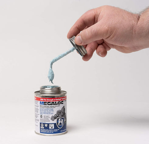 Hercules 15806 Megaloc Multi-Purpose Thread Sealant, Can, Blue, Liquid Paste, 8 oz./236 ml/1/2 Pint, 8 Fl Oz...