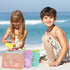 Tagitary Beach Toy Mesh Beach Bag Kids Shell Collecting Bag Beach Sand Toy Shells Beach Toys Swimming Accessories for Boys and Girls(Only Bags,A S...
