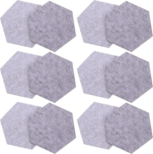 MAGICLULU 12 Pcs Felt Backdrop Wall Sticker White Pegboard Pink Frame Office Bulletin Board Notice Boards for Office Bulletin Board Paper Black Bu...