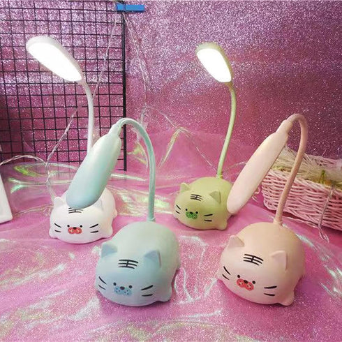Kids Lamp, Cute LED Desk Lamp for Kids, Mini Animal Night Light, USB Rechargeable Flexible Cartoon Lamp Eye-Care Lighting for Bedroom (Tiger G, Pi...