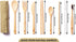Greenzla Double Pack Bamboo Utensils Set with Bonus Toothbrush Pair, Straw, Spoon, Fork, Knife, Teaspoon, Chopsticks, Brush & Duo Storage Bags - R...