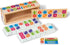 Melissa & Doug Dominoes Tabletop Game with 28 Colorful Tiles in Wooden Storage Box...