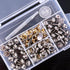 Glarks 120-Pieces Stainless Steel Marine Grade Canvas and Upholstery Boat Cover Snap Button Fastener Kit with 2Pcs Setting Tool (40 Sets)- Silver...