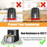 Heat Resistant Mat for Air Fryer, 15 x 18in Heat Resistant Mat for Countertop, Fireproof Silicone Countertop Protector Appliance Slider Mat for Ai...