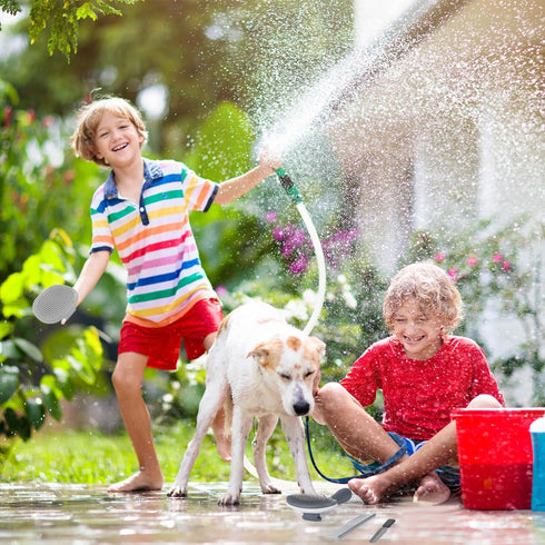 9 Pcs Dog Grooming Brush Shedding Kit Self Cleaning Slicker Dog Brush Shedding and Flea Comb Nail Clippers and File Pet Grooming Brush with Adjust...