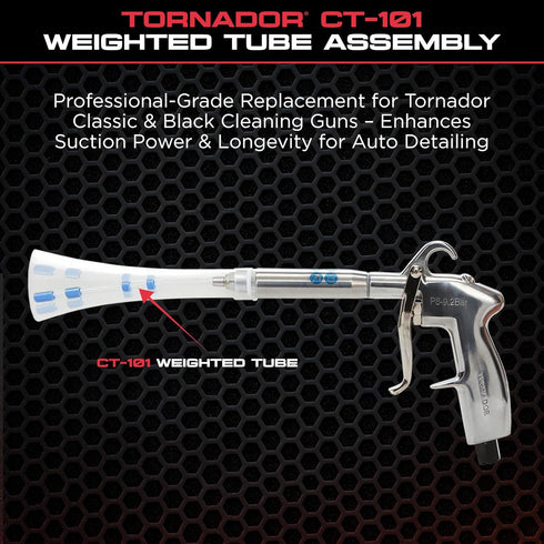 Tornador CT-101 Weighted Tube Assembly | OEM Replacement for Z-010 Classic & Z-014 Blow Out Tools | Boosts Suction & Cleaning Flow | Durable, Easy...