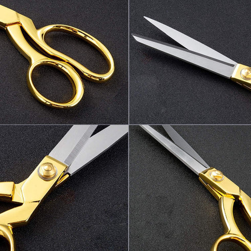 8.5 '' Gold Stainless Steel Sharp Tailor Scissors Professional Household Scissors Craft Scissors Fabric Scissors Heavy Duty Cutting Sewing, Crafts...