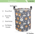 Kids Laundry Basket,Collapsible Fabric Storage Container,Baby Nursery Hamper for Boys,Kids Toys Bucket,Room Decor,Gift Basket(Animal Heads)...