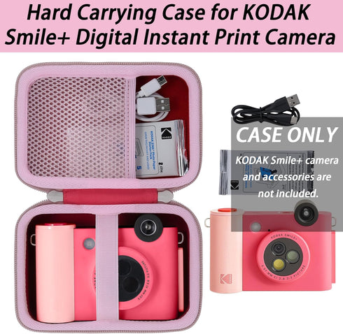 khanka Hard Travel Case for Kodak smile+/ Kodak Smile Plus Wireless Digital Instant Print Camera with Effect-Changing Lens, 2x3” Sticky-Backed Pho...