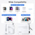 Portable Charger Built-in Cables & AC Wall Plug 20000mAh, USB C 27W Fast Charging Power Bank with LED Display, Portable Battery for iPhone 15/14/1...