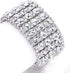EVER FAITH Women's Round Shaped Austrian Crystal Wedding 3 Layers Luxury Elastic Stretch Bracelet...