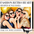 12 Pairs Heart Shaped Sunglasses Bachelorette Heart Sunglasses Cat Mod Retro Eyeglasses for Women Wedding Party...