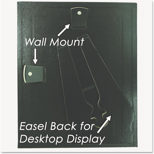 NuDell 21202 Leatherette Document Frame, 8-1/2 x 11, Black (Pack of Two)...