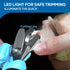 Fida Dog Nail Clippers with LED Light, Dog &Cat Nail Trimmer with Safety Guard & Nail File, Razor Sharp Blades, Pet Nail Trimmer/Clipper with Comf...