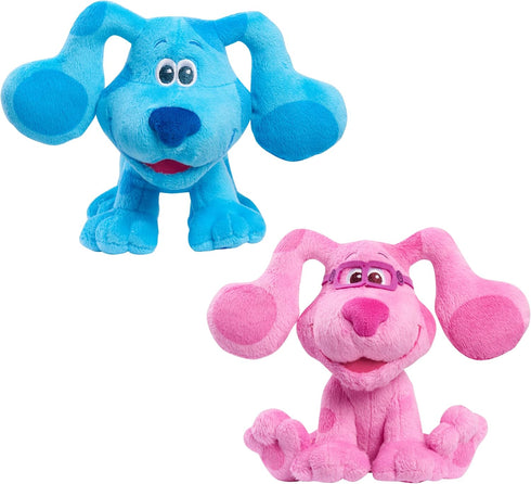 Blue’s Clues & You! 7-inch Beanbag Plush Blue & Magenta 2-Pack, Stuffed Animals, Dog...