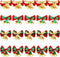 20 Pcs Christmas Mini Bow with Bells, 4 Styles - Traditional, Rustic, Whimsical, Minimalist - Red, Green, Gold - Christmas Ornaments...