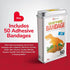 BioSwiss Bandages, Dinosaur Shaped Self Adhesive Bandage, Latex Free Sterile Wound Care, 50 Count...