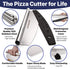 KitchenStar 16-Inch Pizza Cutter Rocker Blade - Sharp Stainless Steel Slicer Knife, Protective Cover, Dishwasher Safe, Large - Professional Pizza ...