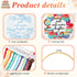 Unittype 4 Set Embroidery Kit for Adults Book Lovers, DIY Cross Stitch Kit with Bamboo Hoops, Needles, Threads, Instructions...