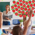 Apple Tree 1st School Bulletin Board - 81Pcs Tiny Seeds Grow Mighty Tree First Day of School Sign Cutouts, Back to School Chalkboard Decor Supplie...