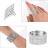 HAIAISO 7 Pieces Rhinestone Jewelry Set for Women Crystal Choker Necklace Tennis Stretch Bracelet Dangle Earrings Diamond Ring Rhinestone Tassel A...