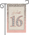 Sweet 16 Garden Flag / 16th Birthday Yard House Lawn Sign / 16th Wedding Anniversary Door Yard Lawn Sign Decor/Sweet Sixteen Party Indoor Outdoor ...