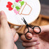 Small Embroidery Scissors: Black Forged Stainless Steel Sharp Straight Pointed Tip Shears Precision Snips Detail Thread Yarn for Sewing Cross Stit...