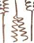 Brown Spiral Twig Stem Wire Pick, 3 Pack, Bouquets, Boutonniere, vase, Floral Arrangements,...