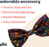 Huxley & Kent Bow Tie for Pets | Creepy Candy (Large) | Halloween Hook & Loop Bow Tie Collar Attachment | Fun Bow Ties for Dogs & Cats | Cute, Com...