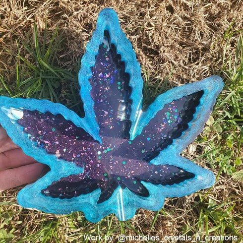RESINWORLD Leaf Ashtray Mold for Epoxy Resin, Maple Leaf Ashtray Resin Silicone Mold, Tray Molds for Resin Casting...