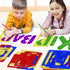 Karty Alphabet Letter Stencil Set for Kids and Adults - Painting, Lettering and Drawing Templates - Large Plastic ABC Stencils for Protest Posters...