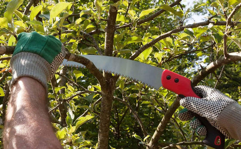 11 Inch Hand Pruning Saw Household Garden Pruning Saw Survial Hand Saw Tool with Saw Blade Enclosure for Garden Trimming Wood Camping Tree Branche...