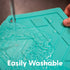Trivet Mat, Set of 3 Silicone Pot Holder, Hot Pads, Potholder for Pots and Pans (Green Monstera)...