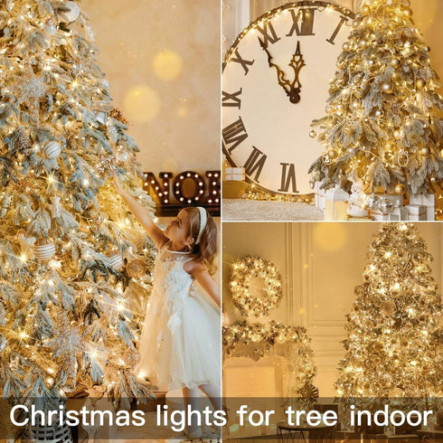 suddus Led String Lights,33FT 100 Led Fairy Lights Plug in,Christmas Lights for Bedroom, Home, Yard, Door, Room,Classroom Decorations warm white...