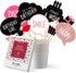 Birthday Photo Booth Props Kit - Happy Birthday Party Favors Supplies Bday Party Decoration Set with Real Glitter Cute Bday Designs for Women - Ea...