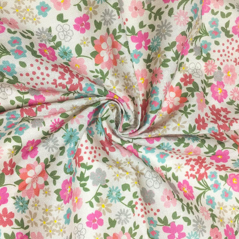 Cotton Fabric by The Yard Countryside Floral Fabirc Precutsfor Quilting, Sewing DIY, Craft Projects & More (2 Yards, Pattern 5020-2)...