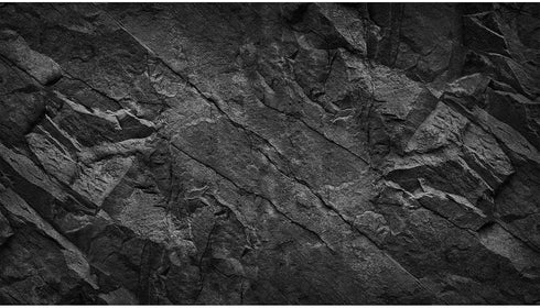 Black Rock Aquarium Background Stone Reptile Habitat Background Rocky Fish Tank Terrarium Background Polyester Black Tanks Decor Vinyl 30x12in...
