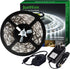 20FT White LED Strip Lights, Dimmable 6000K 360LEDs, Rope Strip Lights, Under Cabinet LED Strip Lights Tape with UL Power Supply for Kitchen, Wedd...