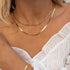 CHESKY Necklace for Women, 14k Gold Plated Layered Herringbone Paperclip Chain and Double Snake Chain Necklace Dainty Choker Necklaces...