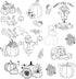 Fall Autumn Pumpkin Ready-to-Use Embroidery Design Transfers on Stick and Stitch Water Soluble Sewing Stabilizer Paper for Hand Embroidery Kit Thr...