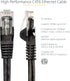 StarTech.com 2ft CAT6 Ethernet Cable - Black CAT 6 Gigabit Ethernet Wire -650MHz 100W PoE RJ45 UTP Network/Patch Cord Snagless w/Strain Relief Flu...