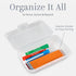 Snap-N-Store Plastic Supply Box (Pack of 8) - Convenient Storage Solution (8.9" x 5.6" x 2.5"), Clear...